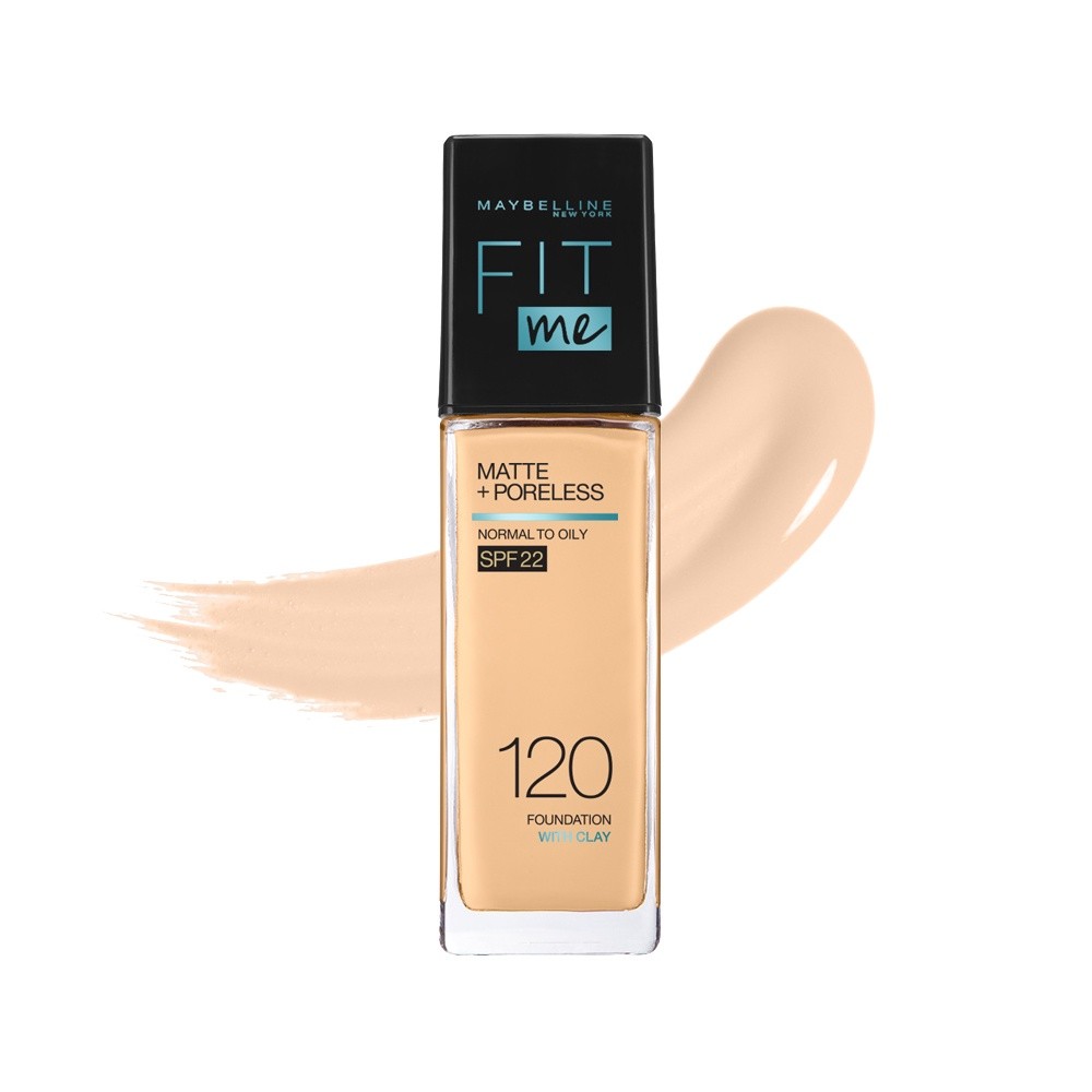 MAYBELLINE FIT ME MATTE & PORELESS LIQUID FOUNDATION เมย์เบลลีน รองพื้นคุมมัน ฟิต มี แมท แอนด์ พอร์เลส