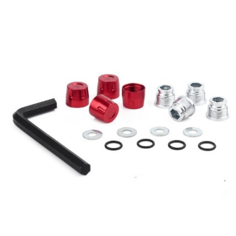 M4 Nut ล้อขอบศูนย์ฝาครอบอัพเกรดสําหรับ 1/10 RC Crawler รถ Traxxas TRX4 TRX6 Axial SCX10 90046 Redcat