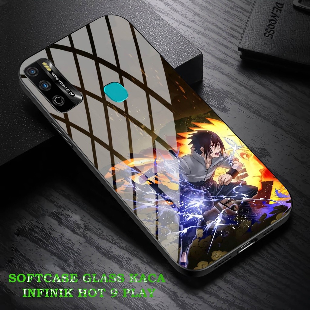 HP Softcase Glass Kaca Infinik Hot 9 Play - เคสโทรศัพท์ป้องกันสําหรับ Infinik Hot 9 Play [A61]