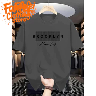 จัดส่งตลอด 24 ชั่วโมง Fanfei เสื้อยืดผู้ชายพร้อมตัวอักษร New York | COD