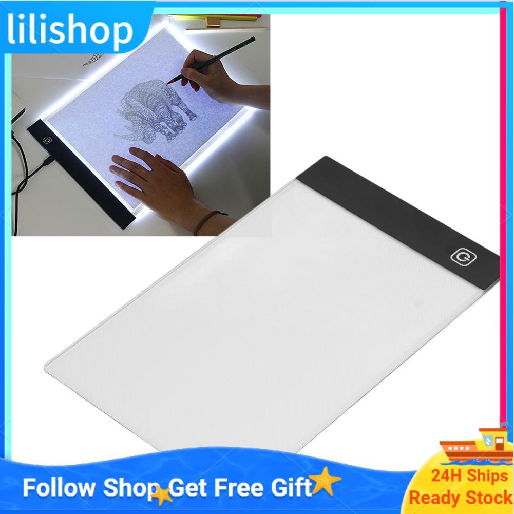 Lilishop Lilishop A5 Tracing Light Box 3 ระดับ Dimming Touch Sensor LED Drawing Copy Board Pad สำหรั