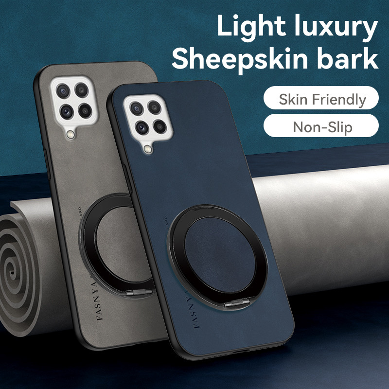 Samsung A22 4G SM-A225M SM-A225M/DS SM-A225F SM-A225F/DS A22 ปลอกโลหะหมุนแม่เหล็กป้องกันเลนส์,เคสกัน