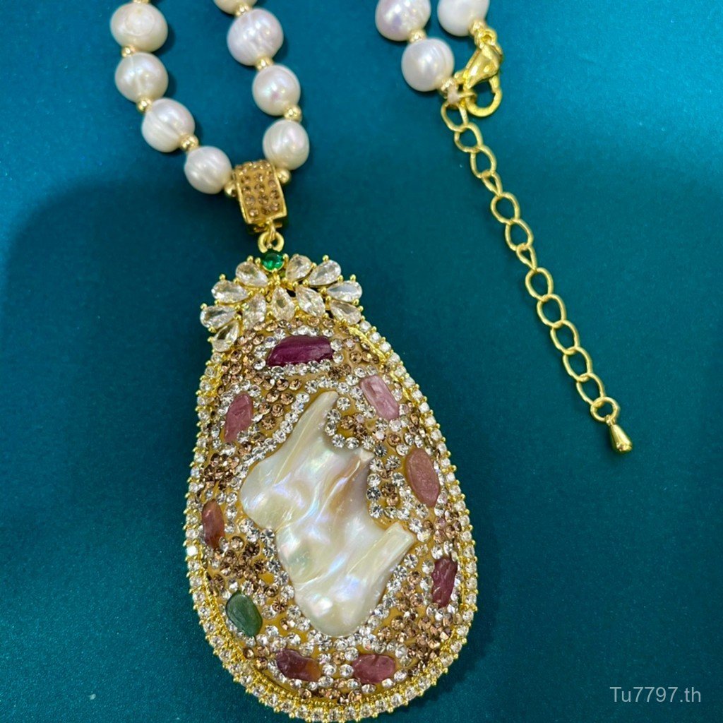 เครื่องประดับจาก JDS: จี้โซ่เพชรแท้มุกสีสวยงาม พลอยทัวร์มาลีนแท้ และสร้อยคอมุกเทียมคุณภาพสูง สไตล์แฟ