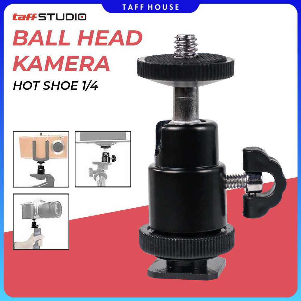 TaffSTUDIO หัวบอลกล้องรองเท้าร้อนขนาด 1/4 นิ้วสากล - QM3621