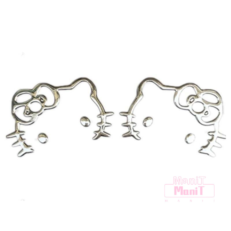 [MTech]สติ๊กเกอร์การ์ตูนน่ารัก 3D สติ๊กเกอร์คิตตี้สีเงิน สติ๊กเกอร์ตกแต่งมือถือ ยนต์ สติกเกอร์โลหะ ลายกันน้ํา สีเงิน สํา - รูปที่ 6