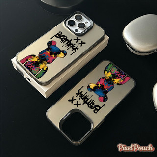 เคสมือถือลายการ์ตูนหมีรุนแรง สุดอินเทรนด์ สำหรับไอโฟน11 สำหรับ iPhone12 13 14 15 17Pro MAX X XS XR  7 8Plus เคสโทรศัพท์