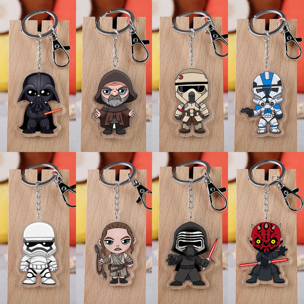 Star Wars Darth Moore Skywalker Jedi Knight พวงกุญแจอะคริลิคใส
