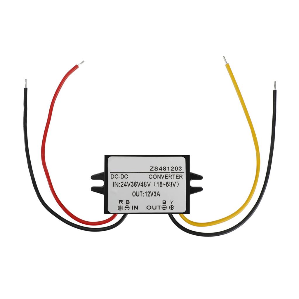 Bruce Shark DC DC Converter 24V36V48V→12V Power Converter Buck Converter 24V36V48V→12V 3A Regulator 