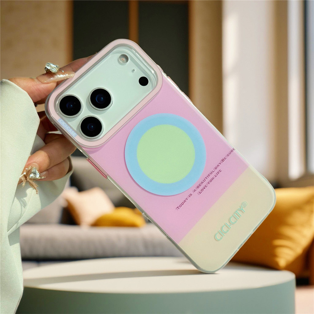 เคสแม่เหล็ก  ไอโฟน 17 17Air 17Pro 17ProMax สีมาการอง สีมาการอง พาสเทลน่ารัก - รูปที่ 6