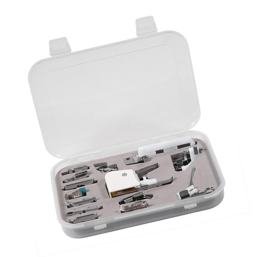 [CSS] 15 ชิ้น Presser เท้าสําหรับ Brother Janome นักร้องชุดอุปกรณ์จักรเย็บผ้ามัลติฟังก์ชั่น