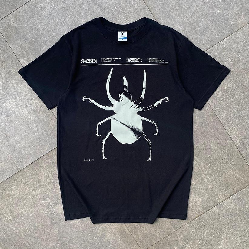 เสื้อยืดUnisex 100%คอตตอน – แบนด์SAOSIN ขนาดใหญ่ สไตล์BUILDUP ลาย"ติดตาม" เพลงธีม