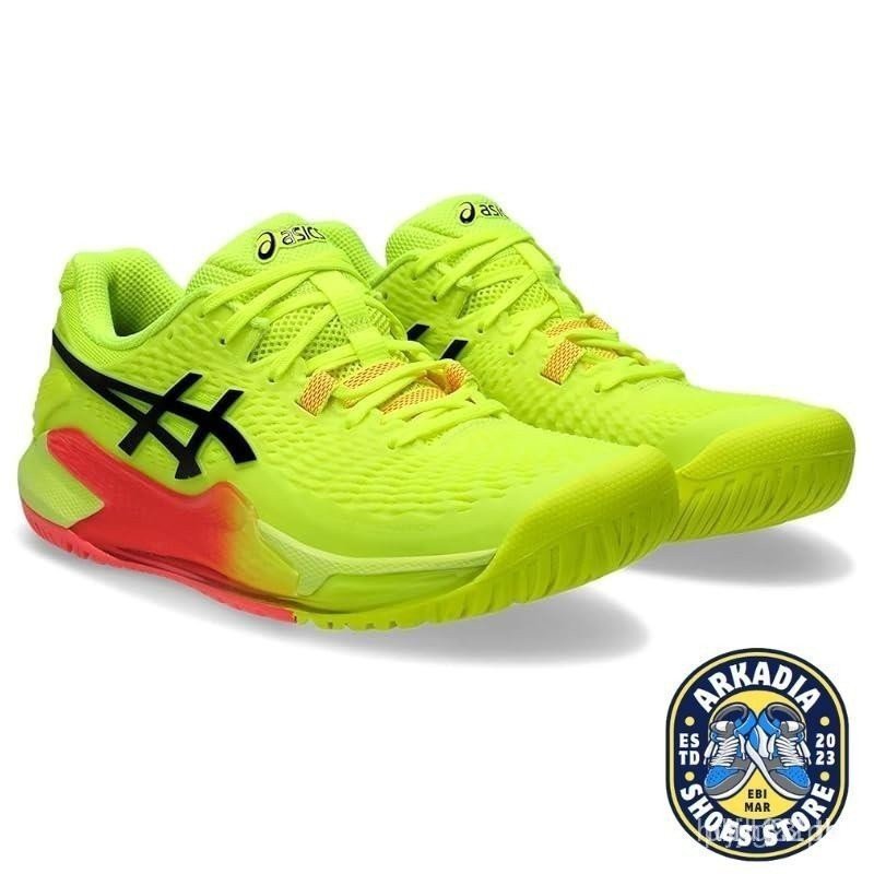 รองเท้าเทนนิสผู้หญิง Gel-Resolution 9 สีSafety Yellow/Black