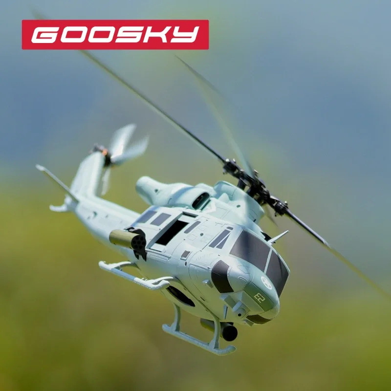 Goosky E2 Rc เฮลิคอปเตอร์ Uh-1y Venom Replica เฮลิคอปเตอร์ Huey 3d Stunts Dual Brushless มอเตอร์ประส