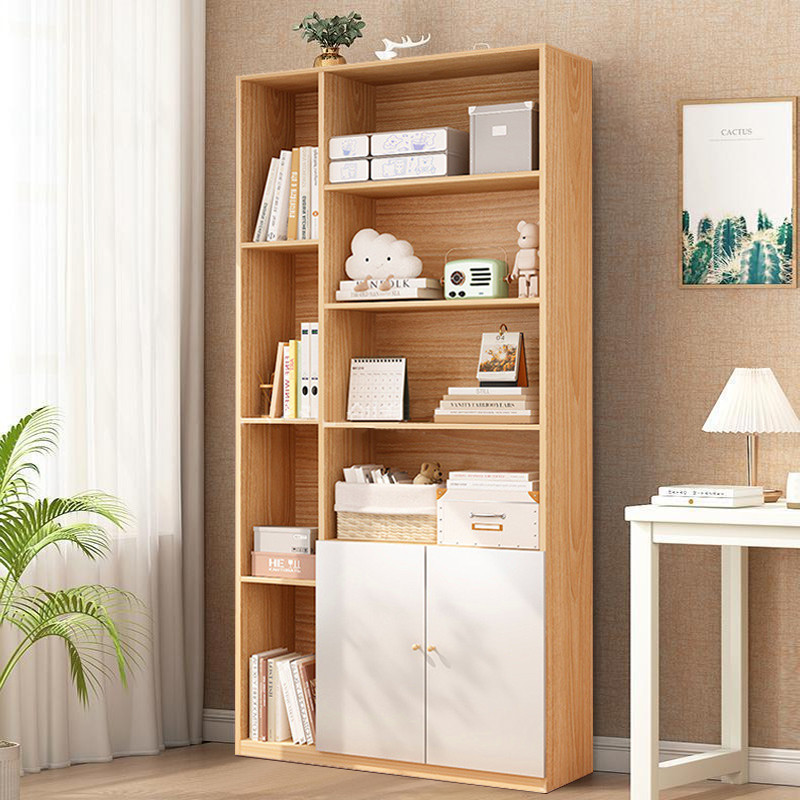 ตู้หนังสือ ชั้นวางหนังสือ ทันสมัย รับน้ำหนักได้เยอะ ตู้โชว์ ตู้หนังสือมินิมอล ตกแต่งห้องนั่งเล่น ตู้โชว์ของเก็บของในบ้าน