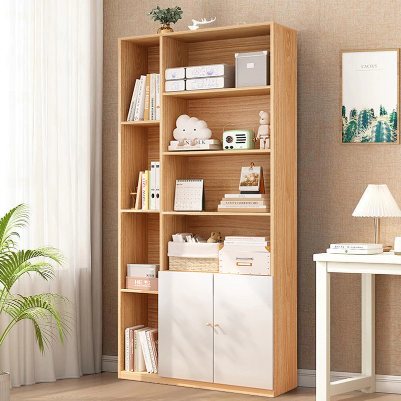ตู้หนังสือ ชั้นวางหนังสือ ทันสมัย รับน้ำหนักได้เยอะ ตู้โชว์ ตู้หนังสือมินิมอล ตกแต่งห้องนั่งเล่น ตู้โชว์ของเก็บของในบ้าน