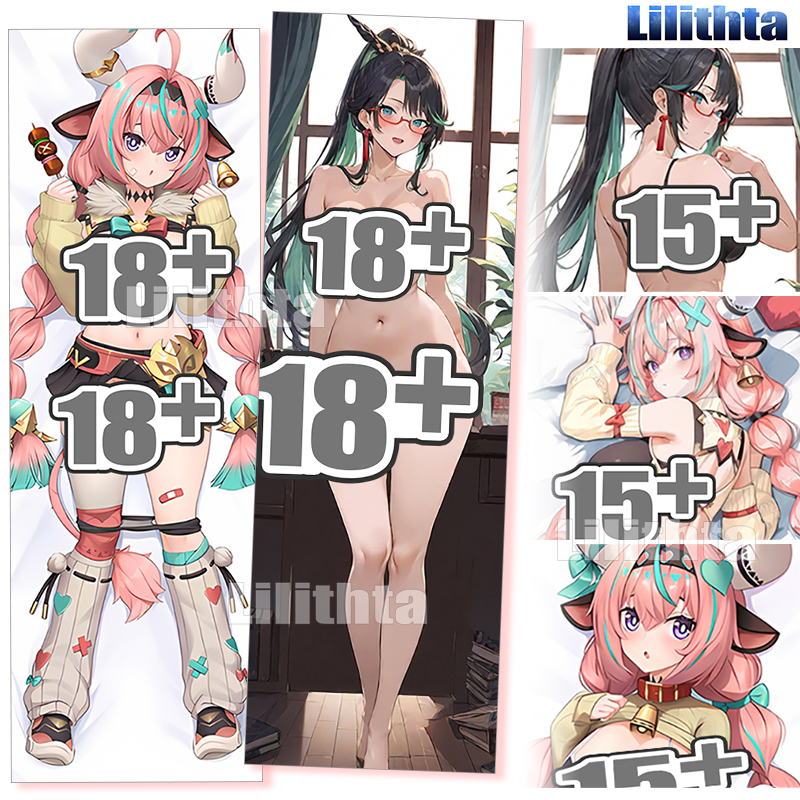 ปลอกหมอน Dakimakura Genshin Impact Valsarva และ Xianyun Body-pillow Cover Custom Made