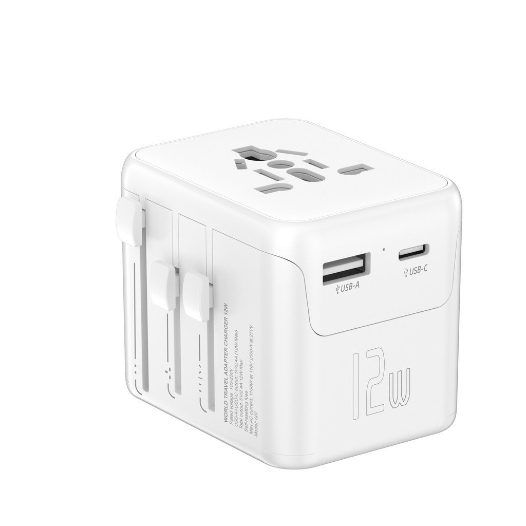 การเดินทางเพื่อธุรกิจ Power Travel Multi-Function ปลั๊กแปลงซ็อกเก็ต 12W ขายร้อนอะแดปเตอร์แปลง Multi-