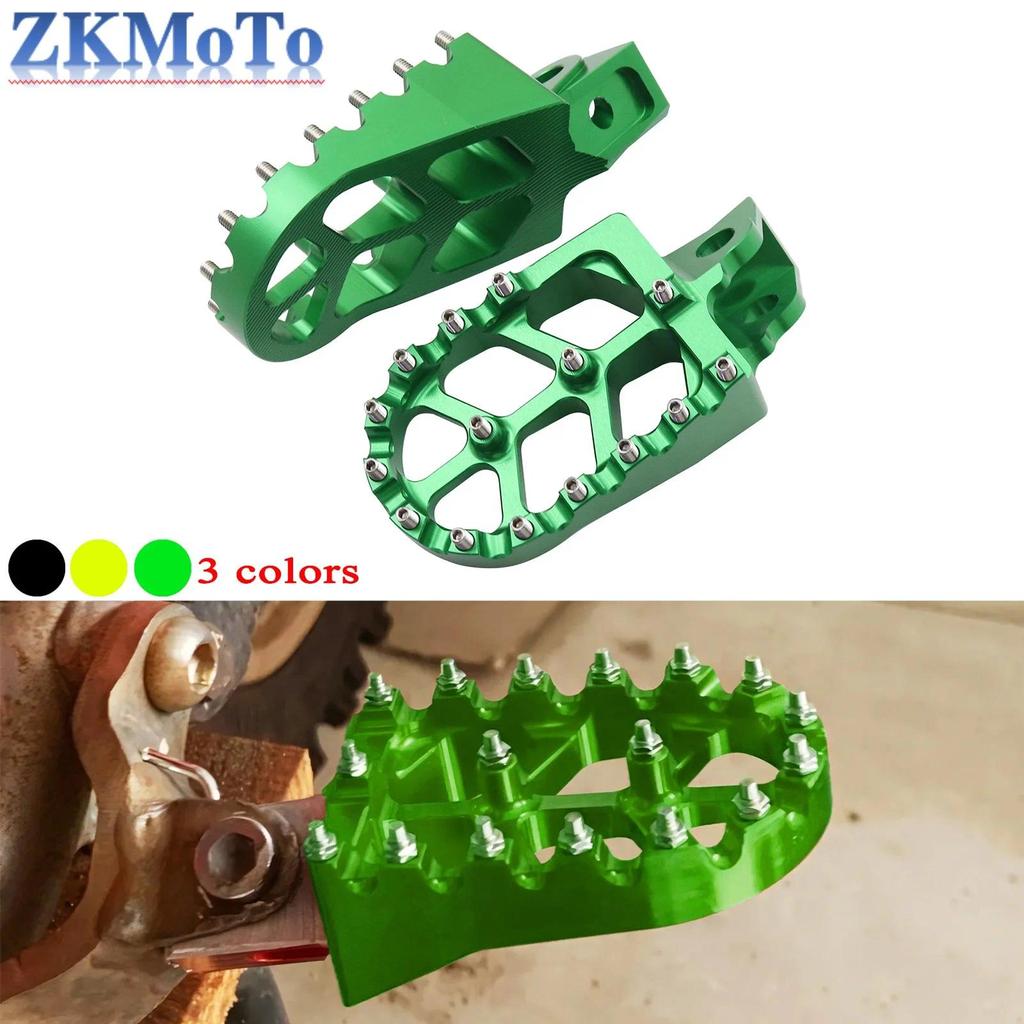 CNC หมุดเท้า Footpeg เหยียบ FootRest สําหรับ Kawasaki RM65 RM100 2003-2005 KX65 KX80 KX85 KX100 KLX1