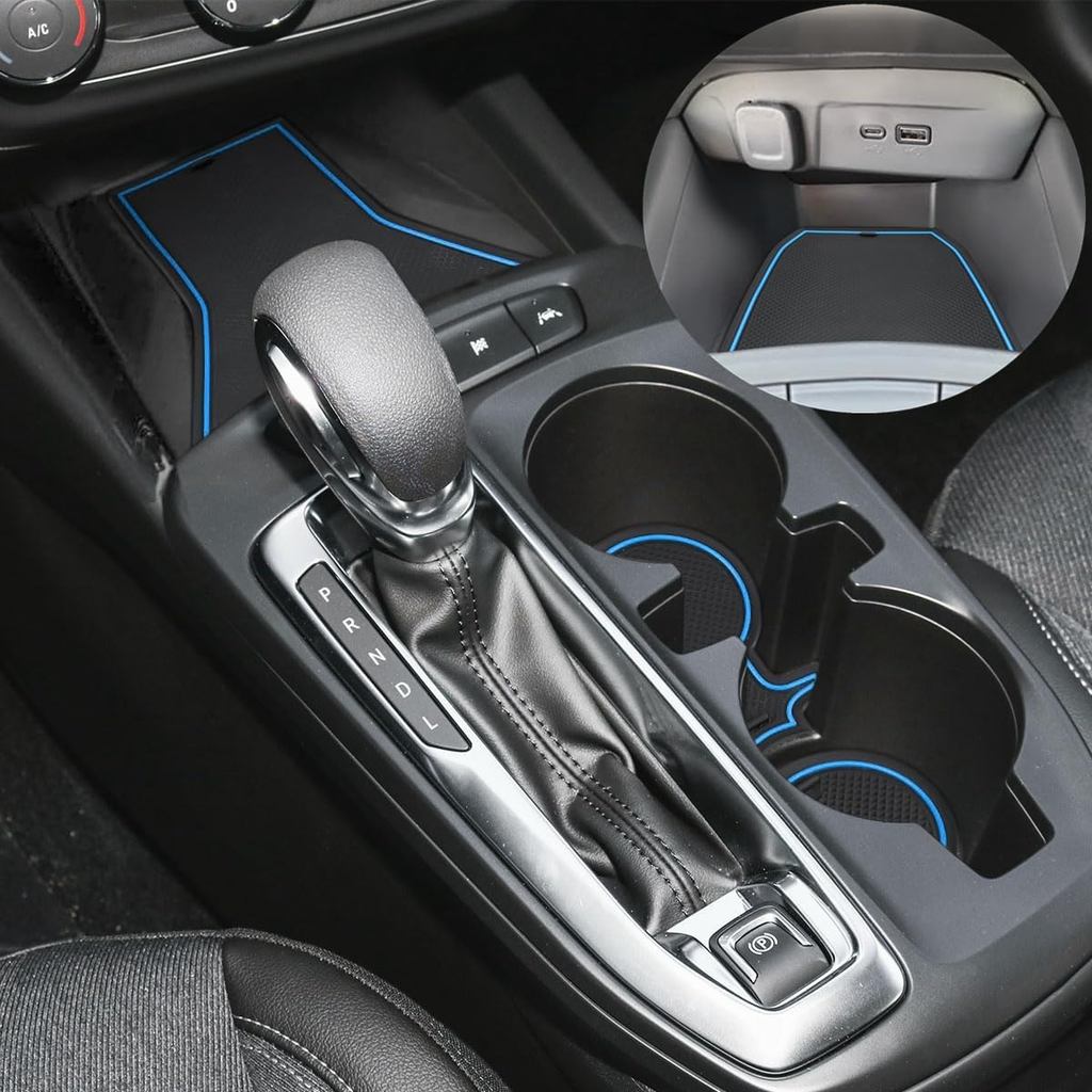 Auovo Anti-Dust Mats ใช้งานร่วมกับ Chevy Trax 2024 2025 Trax LS 1RS LT 2RS ACTIV ผู้ถือใส่คอนโซลกลาง