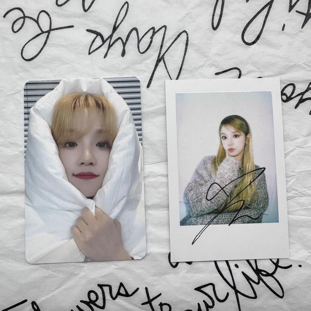 พร้อมส่ง Baby gidle ms9 Photocard Special Card Quilt Polaroid Song Yuqi