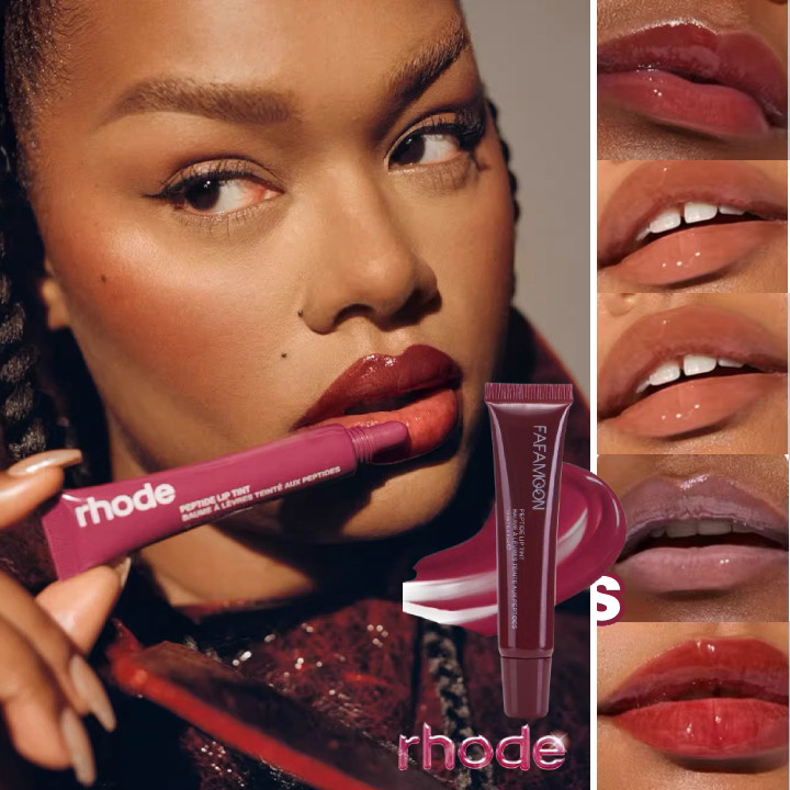 Rhode Mirror Lip Gloss Long-Lasting Non-Stick Lip Glaze Moisturizing Gloss Plumping Lip Oil Nutritio