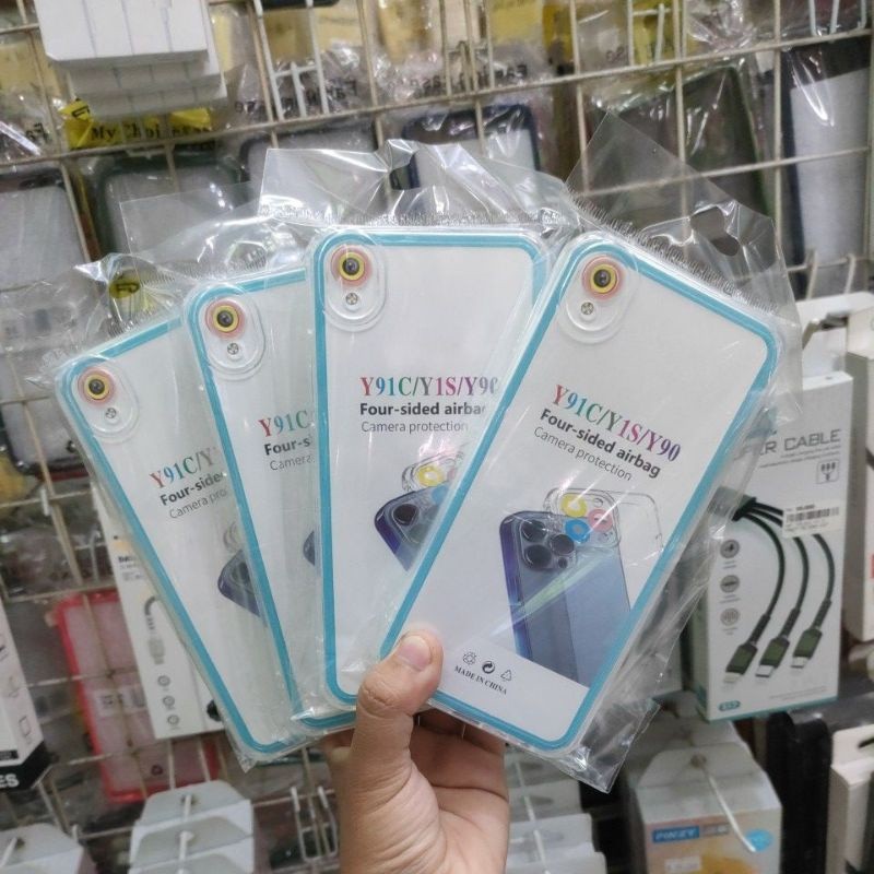 Cace Cassing VIVO Y91C /Y1S /Y99 เคสใสแบบใส + ตัวป้องกันกล้องแบบหนา ACP