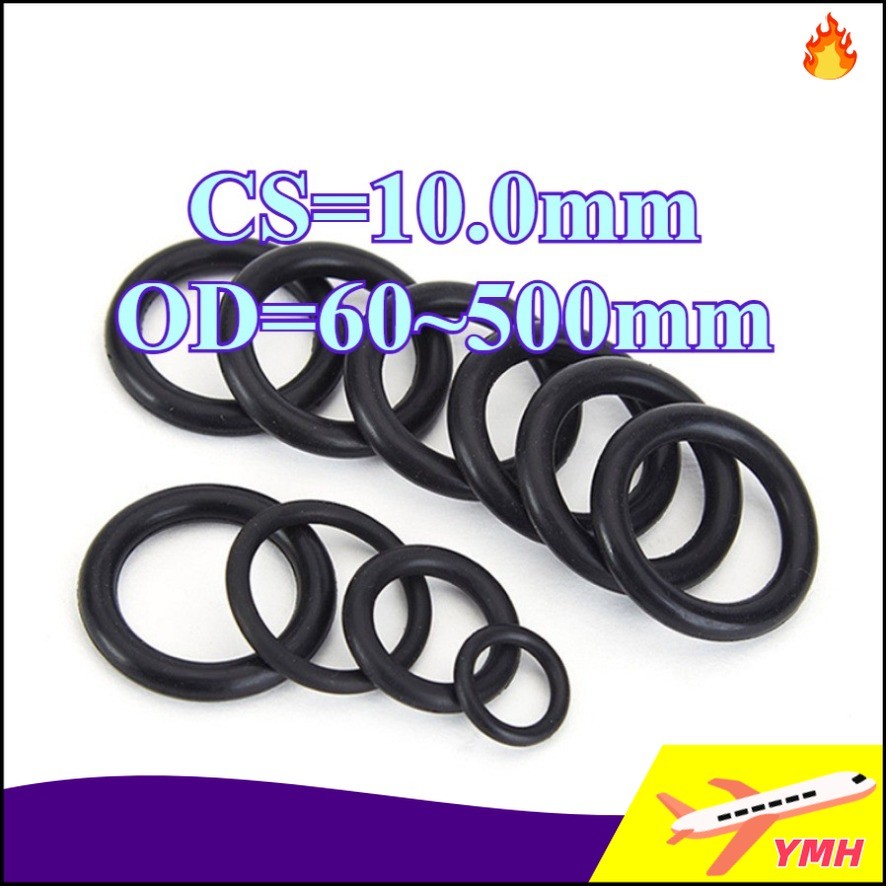 โอริง ORing O-ring ยางโอริง NBR   เลือกขนาดได้ CS10mm *OD60-500มม.【YMH--CB-1】