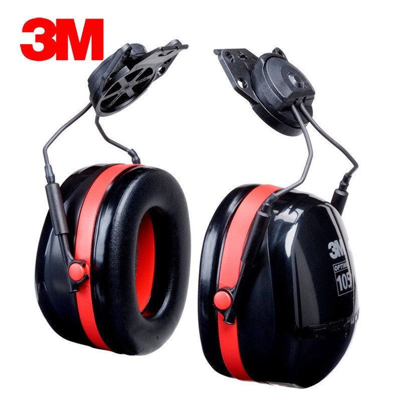 อุตสาหกรรม Earmuffs ฉนวนกันเสียงสถานที่ก่อสร้าง Earmuffs ป้องกัน 3M Anti-Noise ปลอดภัยแขวนลดเสียงรบก