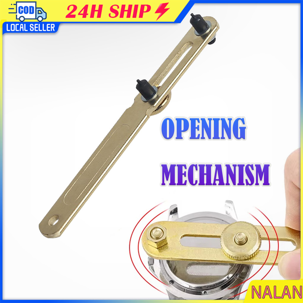 ร้านอยู่กทม.เครื่องมือซ่อมนาฬิกา 2 ขา ประแจเปิดฝา 6 ขนาด 40MM โลหะคุณภาพ ปรับได้ เครื่องมือช่างสําหรับซ่อมแซม