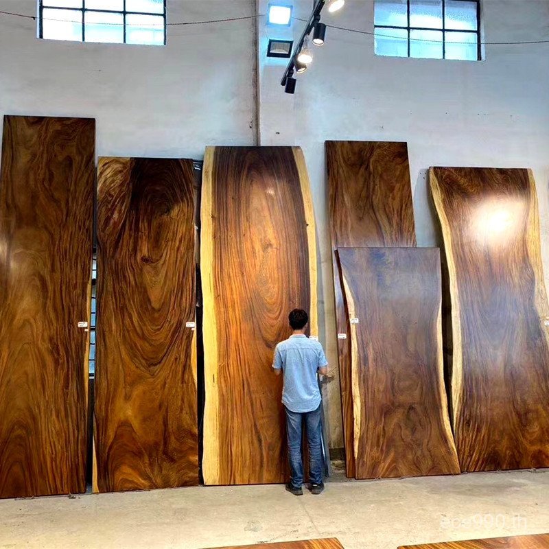 Big Boss Black Walnut Big Boss Okan ไม้เนื้อแข็งโต๊ะน้ําชาโต๊ะไม้มะเกลือโต๊ะน้ําชาโต๊ะรับประทานอาหาร