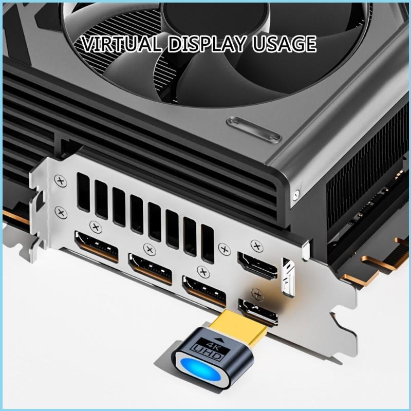 EZR HDTV Dummy Plugs Headless Display Adapter ความละเอียด Virtual Display Adapter สําหรับ HDTV Card 