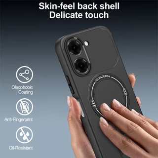 สําหรับOppo A6X A6 Pro X A6T 4G 5G 2025 สีลูกกวาดคาร์บอนไฟเบอร์ผู้ถือแม่เหล็กเคสโทรศัพท์ปลอกOppoA6X OppoA6Proเกราะกันกระแทกป้องกันปกหลัง