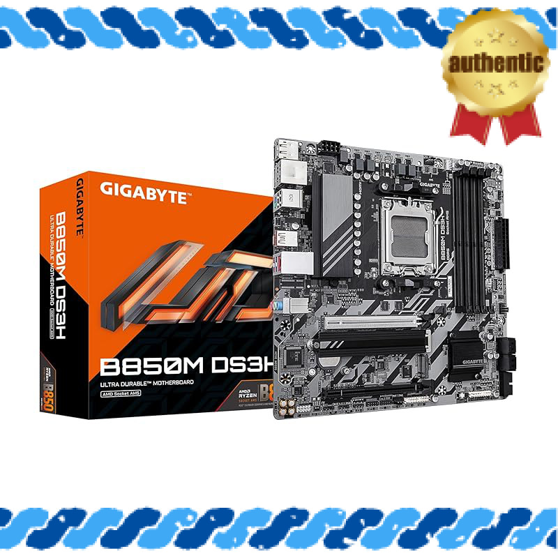 GIGABYTE B850M DS3H - Universal MicroATX Motherboard for AMD Ryzen Small PC MB6678