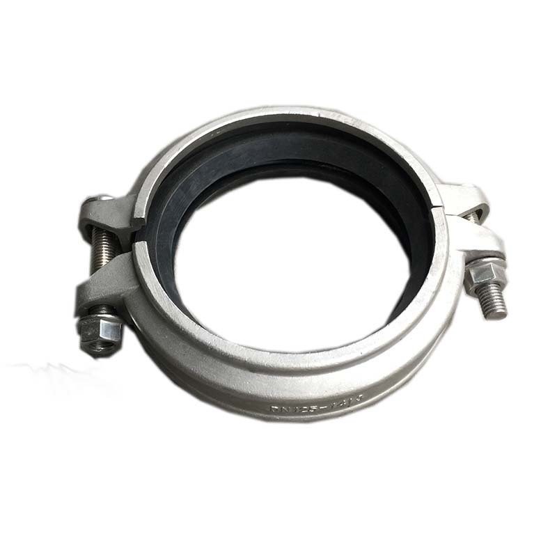 แคลมป์ร่วม Double Groove Type สแตนเลส 304 Bolt Bellin ข้อต่อ Fire Hoop ท่อทดสอบ UE5O