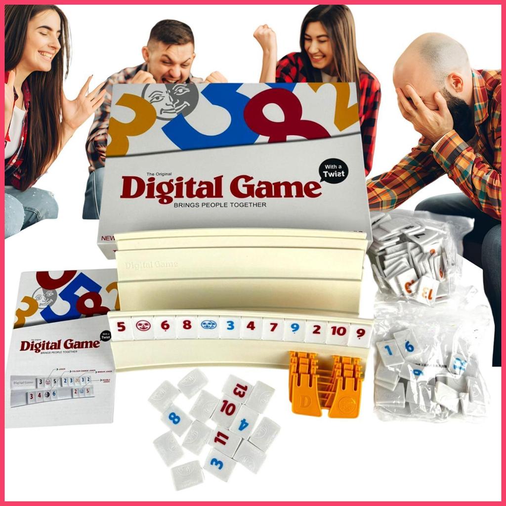 คลาสสิก Cube Digital Game Travel Digital Game Classic Digital Tile Game Set Cube Game ชุดเกมแบบพับได