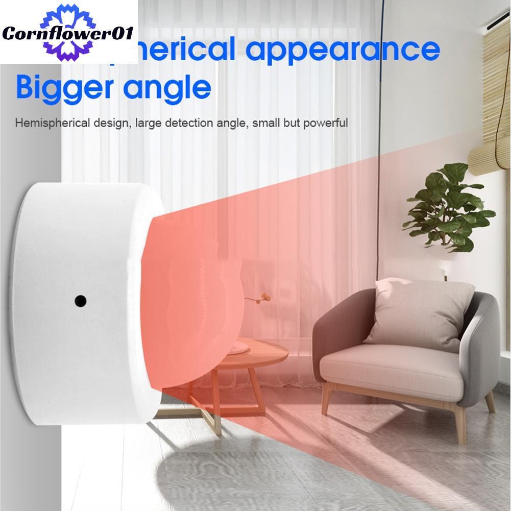 [cornflower01]PIR Motion Sensor Mini Movement Detector Plastic Push Function Brand New