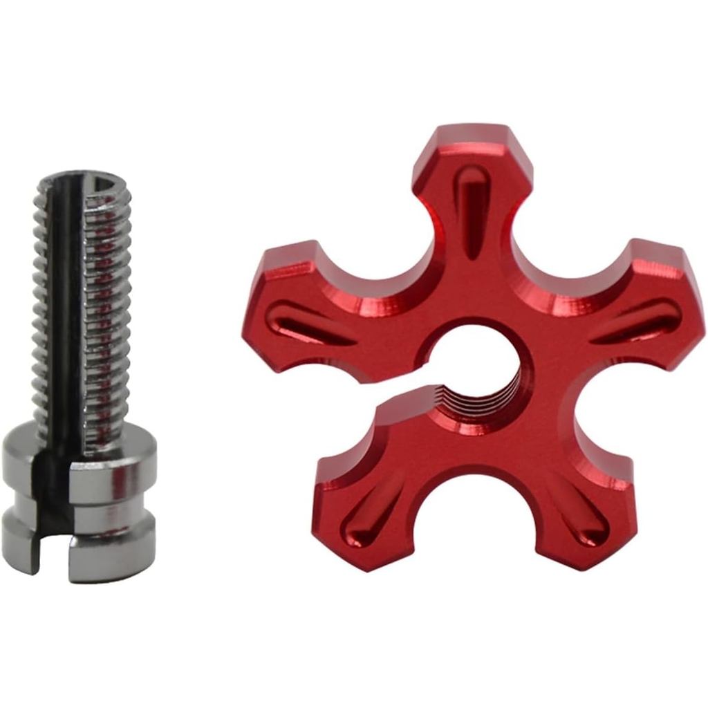 รถจักรยานยนต์ CNC อลูมิเนียมคลัทช์สายปรับ M8*1.25 สําหรับ H RVF750 2022 2023 (สีแดง)