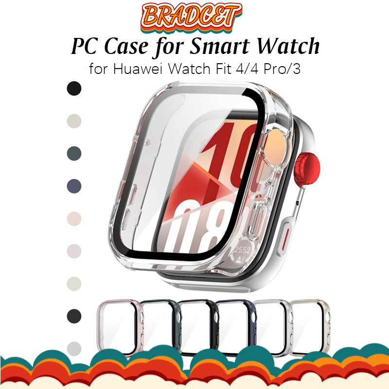 กระจกนิรภัย PC Case สำหรับ HUAWEI WATCH Fit 4/Huawei Fit 4 Proกันชนป้องกันหน้าจอสำหรับ Smartwatch Huawei Fit 3 เคส Case