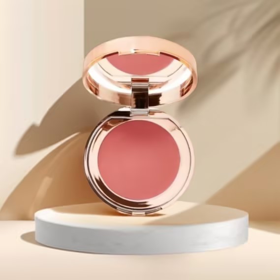 No Small Batch Printable Neutral Blush Rouge Powder High Gloss Monochrome Powder Golden Blush Palett