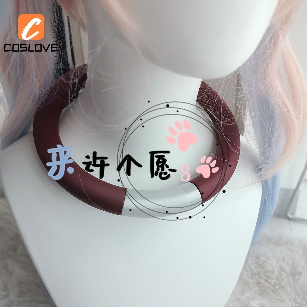 GACHIAKUTA Rudo แหวนคอดิบๆ สีแดง เพื่อคอสเพลย์