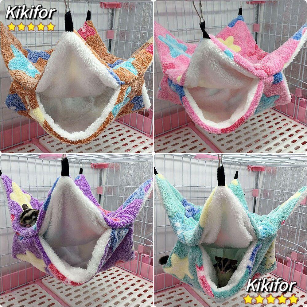 KIKIFOR เปลญวนสัตว์เลี้ยง Ferret Rat แขวนเตียงกระรอกตุ๊กตา