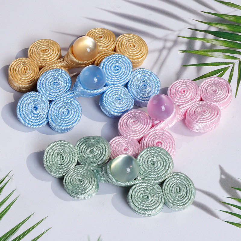 ปุ่มตกแต่งเสื้อผ้าสไตล์จีน สำหรับชุดฮันฟูและงานเย็บปักถักร้อย ออกแบบอินเทรนด์