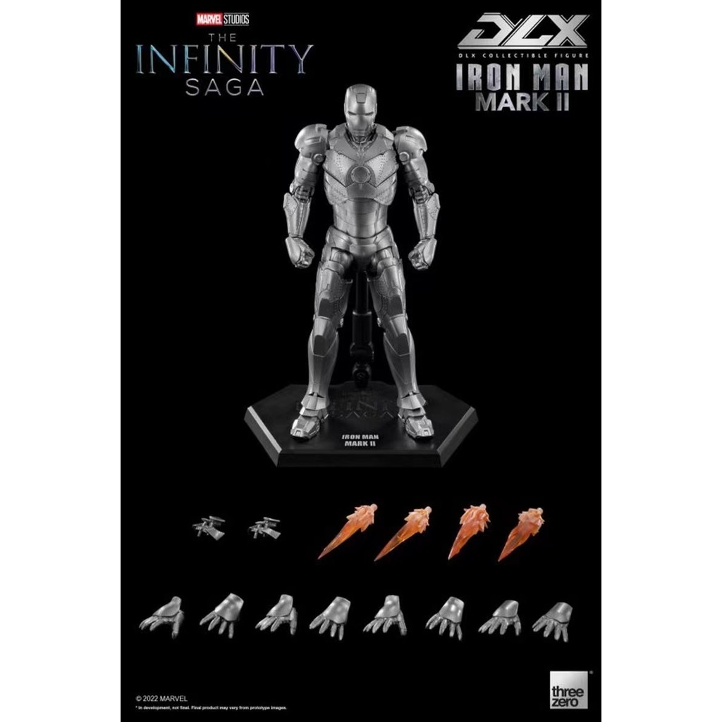 Threezero DLX Series 3A Iron Man MK2 Avengers 3 Action Figure Figure Model พร้อมสต็อก