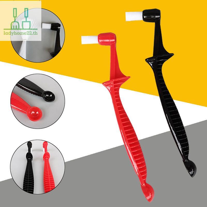 DOULLADY 1PC Coffee Brush Espresso Coffee Machine แปรงทําความสะอาดด้ามยาวแบบบูรณาการ Two-In-One พร้อ