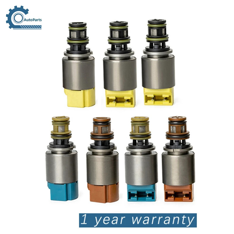 6HP21 6HP28 ZF6HP21 ZF6HP28 เกียร์โซลินอยด์วาล์ว 7 ชุดสําหรับ Audi A6 A8 Q7 BMW X3 X5 Jaguar Land Ro