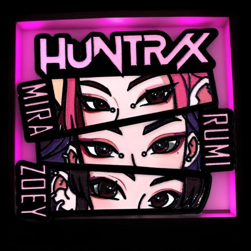 Rt 1/4 ชิ้น Kpop Demon Hunter เข็มกลัด HUNTR/X เคลือบ Pins Badge สําหรับผู้หญิงผู้ชายกระเป๋าเป้สะพาย
