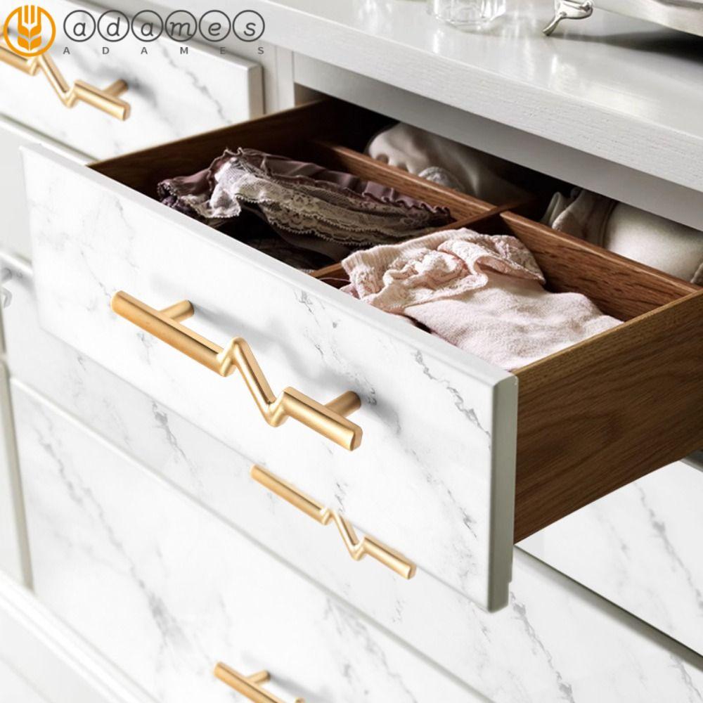 ADAMES 2pcs Zinc Alloy Door Handles, Modern Simple Drawer and Cabinet Cabinet Handles, Elegant Furni