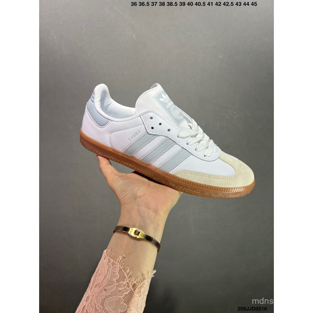 Sam/ba OG IE0877 รองเท้าบอร์ดลําลองตัดต่ํา unisex/ขาวเทาน้ําเงิน