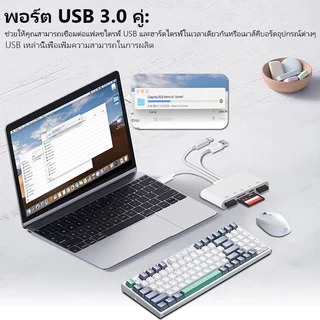เครื่องอ่านการ์ดหน่วยความจำ 5 in-3, อะแดปเตอร์ OTG USB3.0 เครื่องอ่านการ์ดSDTFเครื่องอ่านการ์ดความเร็วสูงอะแดปเตอร์ชาร์จ