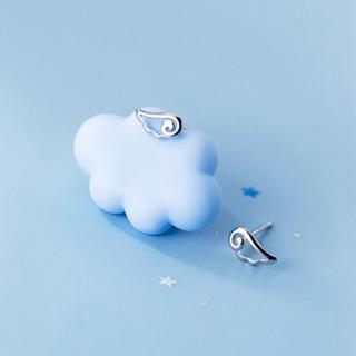 Angel's Wing Earrings ต่างหูเงินแท้ S925 [MERCELO]
